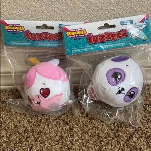 Squishes Fuzzeez Lot Of 2. NWT